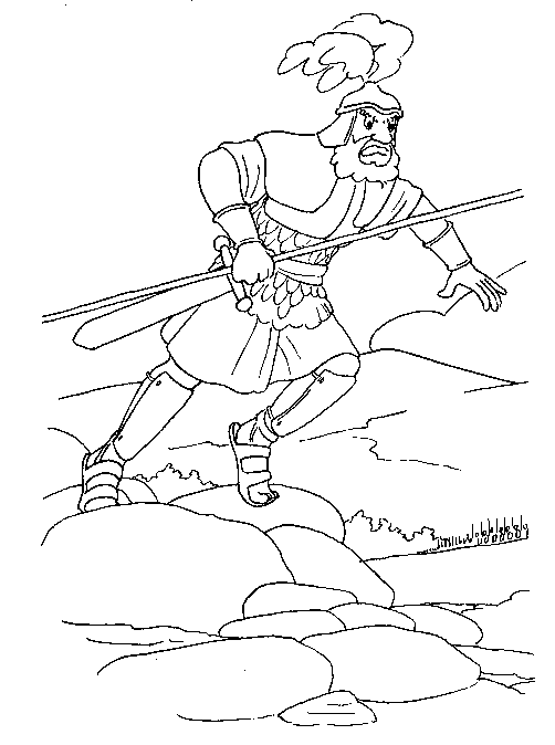 Plansa de colorat cu Biblia Ilustrata 40